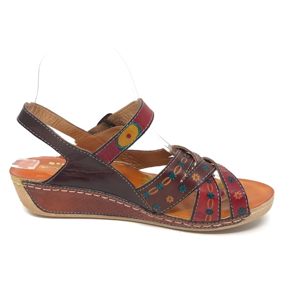 SOLD🎉Spring Step Union Wedge Sandals Size 8.5 - Picture 4 of 8